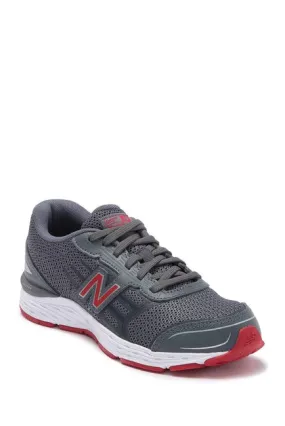 Boys Lace  680 Series Gun Metal/Red New Balance 300 Court Sneakers