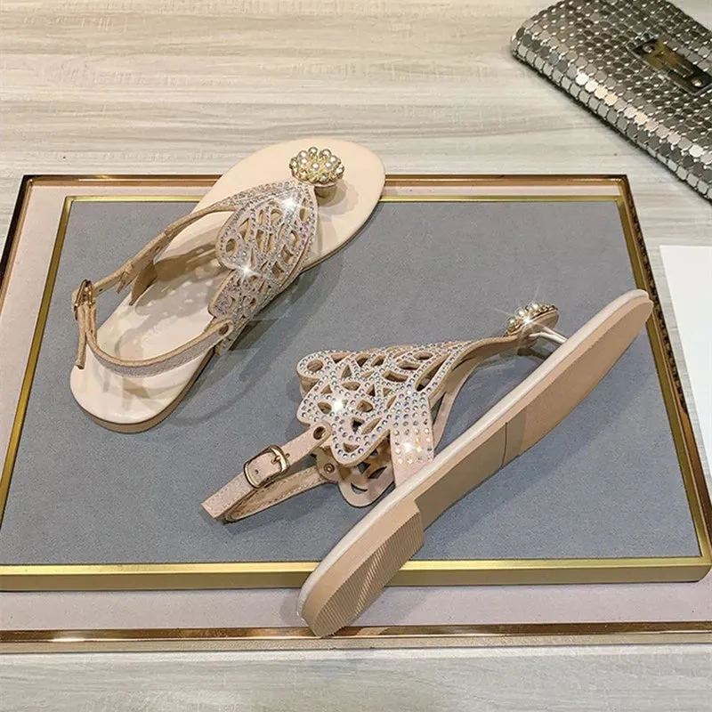 Asics Gel Quantum 180 4 Running Shoes Summer women's sandals Bohemian fashion shoes middle heel and flat bottom clip toe casual women's shoes beach shoes