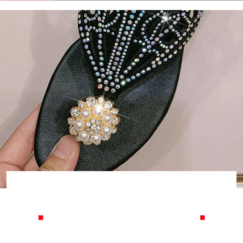 Summer women's sandals Bohemian fashion shoes middle heel and flat bottom clip toe casual women's shoes beach shoes Asics Sonic Sky Pro Track And Field Shoes