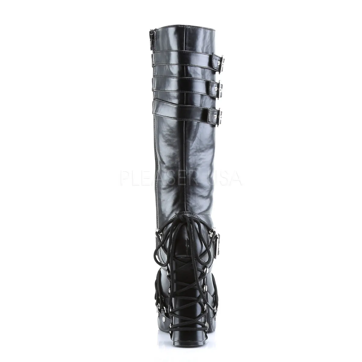 Work Boots Canada DEMONIA CHARADE-206 Black Pu Vegan Boots