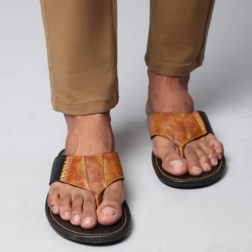 Coolers Casual Tan Slippers For Men AVN-13 By Liberty Crocs Fur Slippers