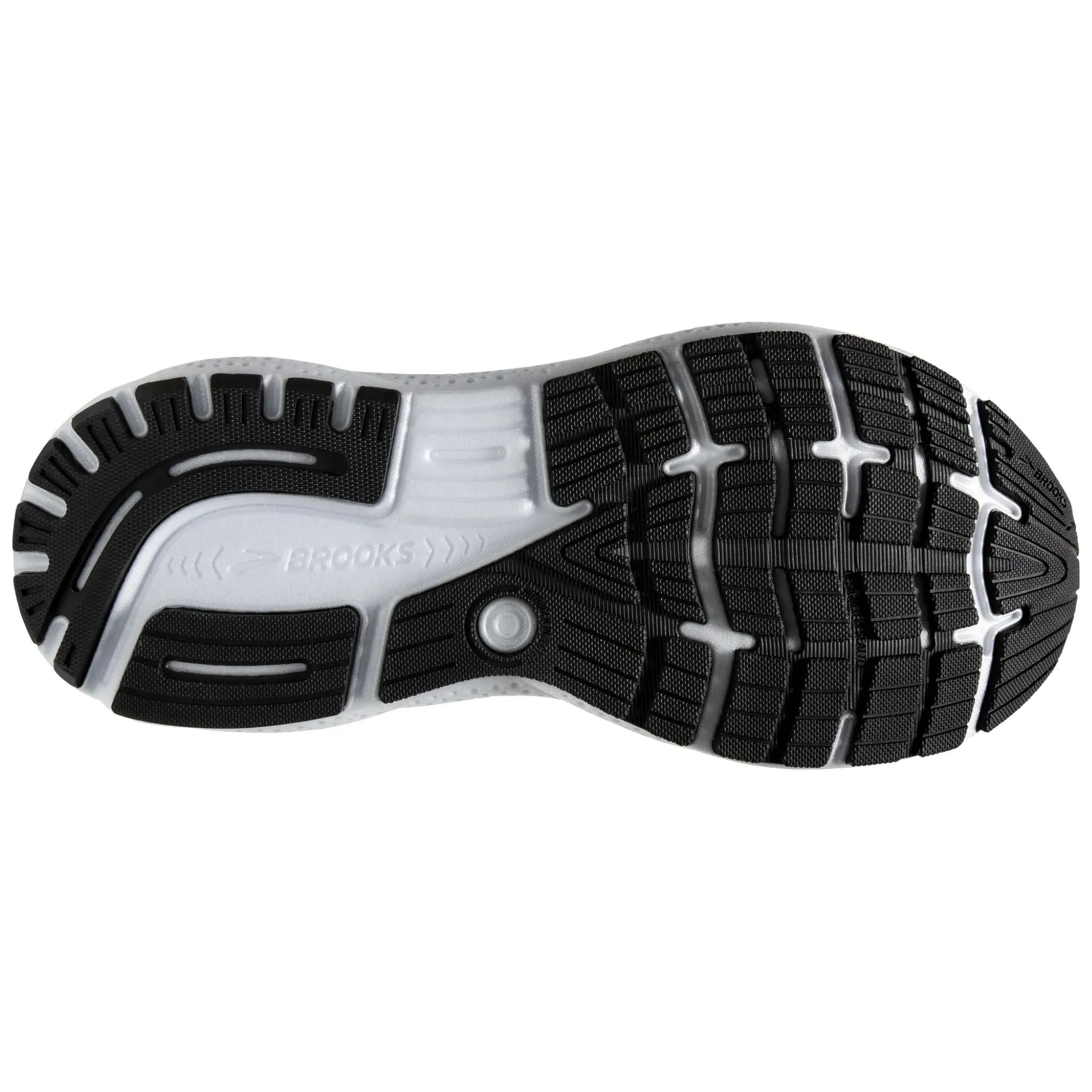 Brooks Men's 110418 090 Ghost 16 Black Grey White Cushion Support Running Shoes Asics Solution Speed Flytefoam 2 Tennis Shoes