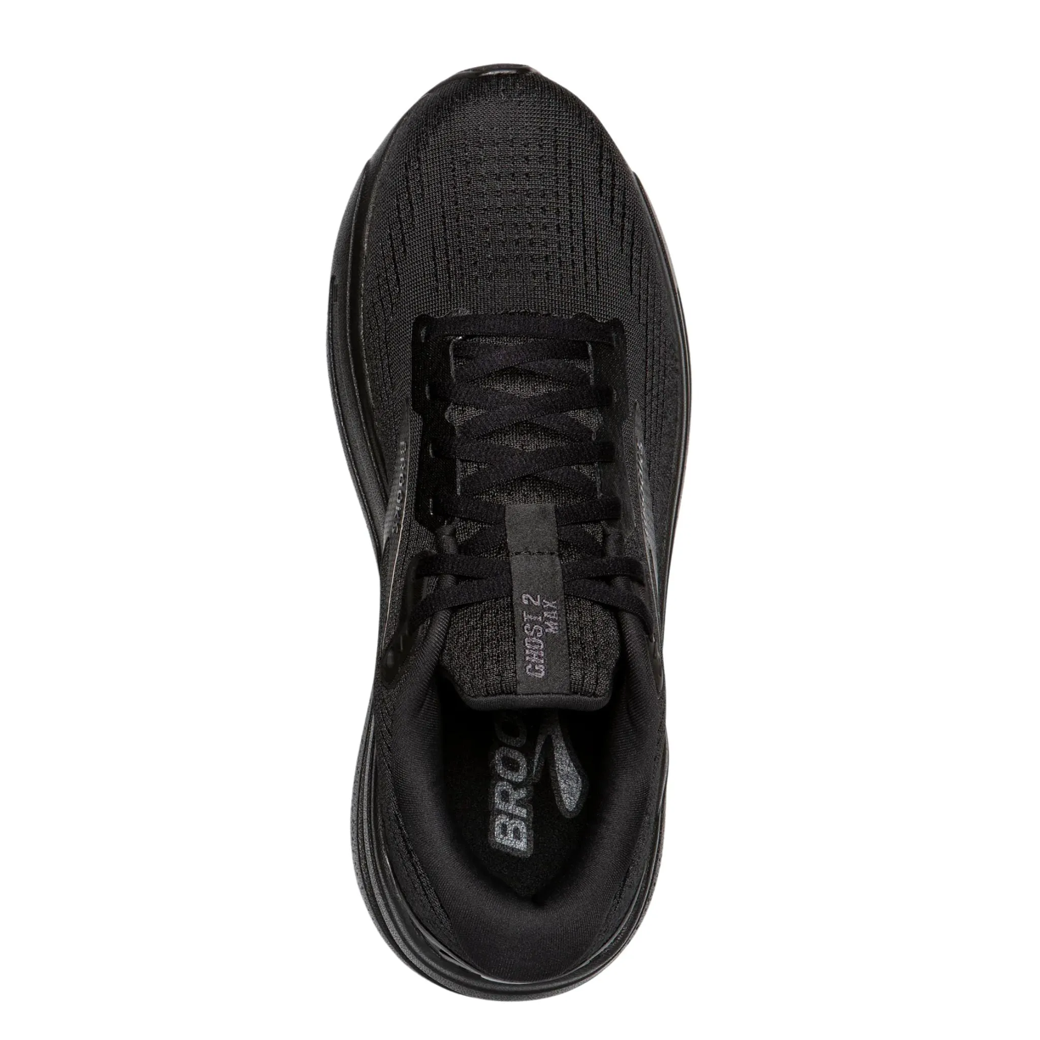 Brooks Men's 110431 020 Ghost Max 2 Black Black Ebony Cushion Neutral Running Shoes Asics Gel Cumulus 17 Running Shoe