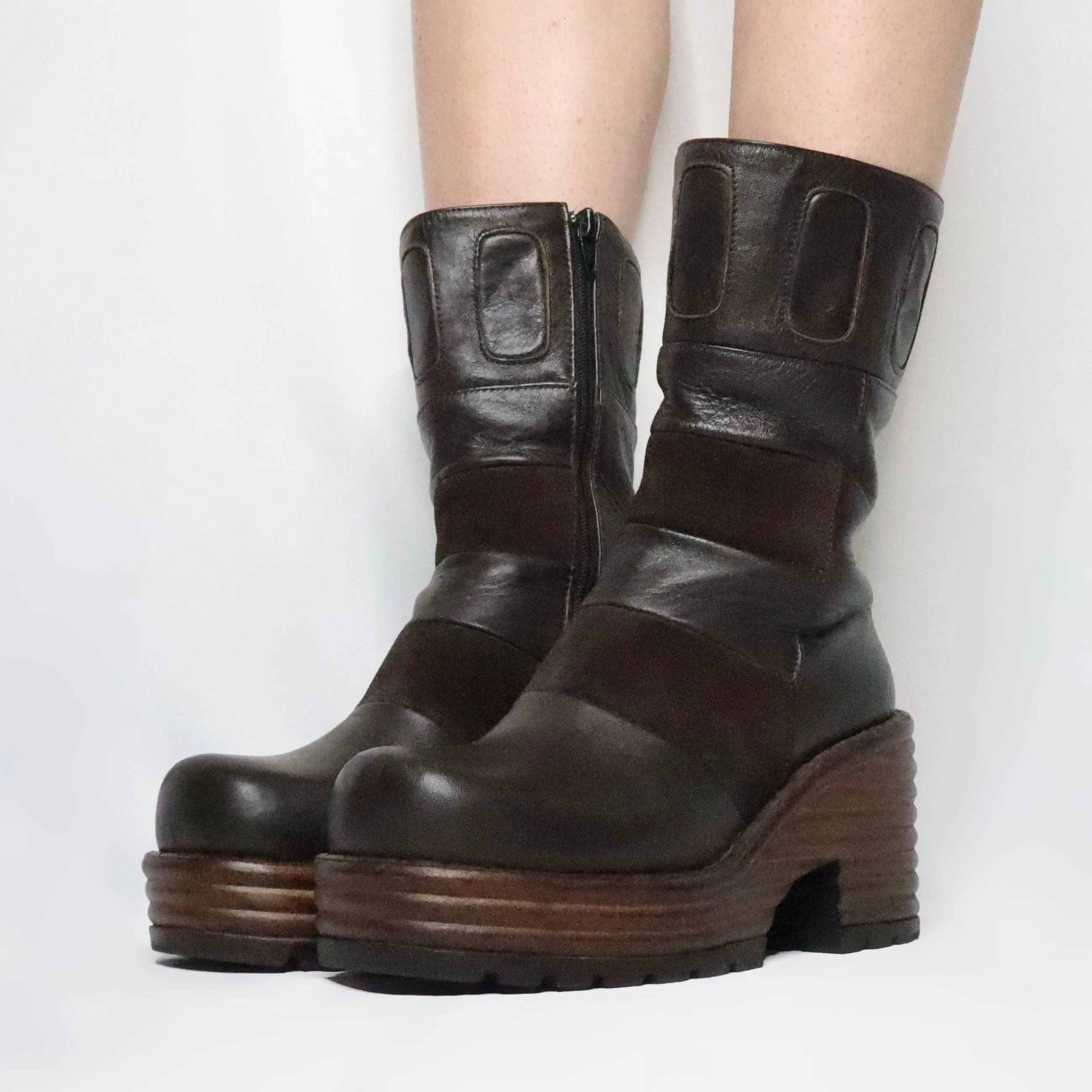 Stan Smith Adidas Golf Shoes Brown Platform Boots(7 US)