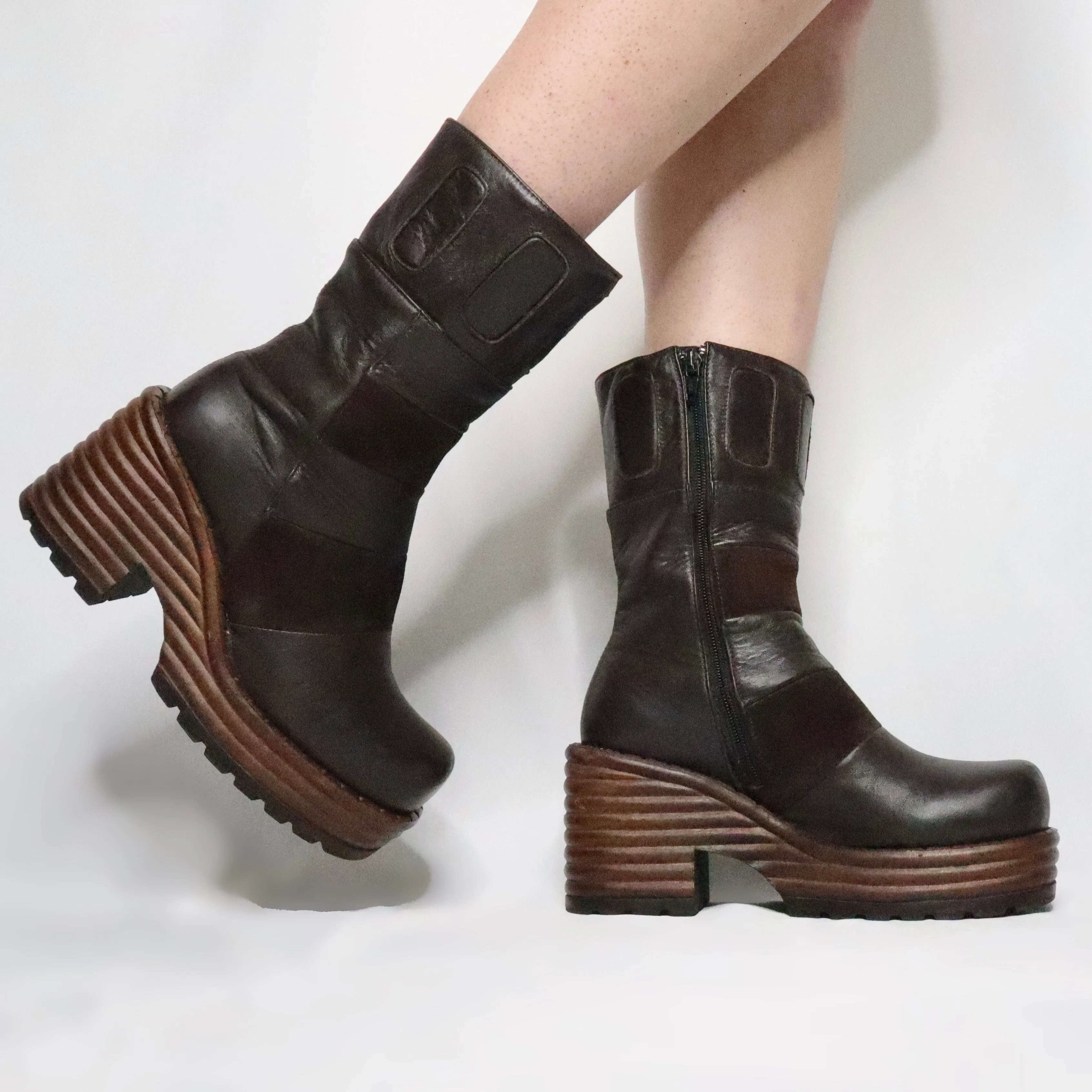 Brown Platform Boots(7 US) Adidas Znchill Lightmotion  Shoes