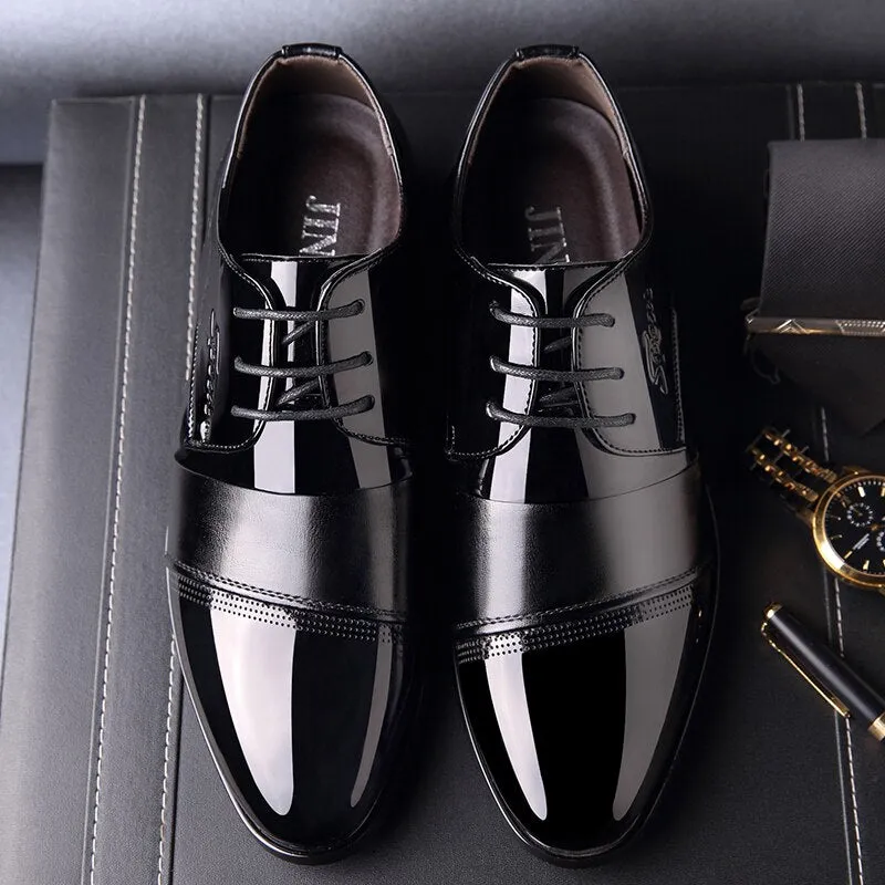 Business Dress Men Formal Shoes Black And White Dress With Shoes