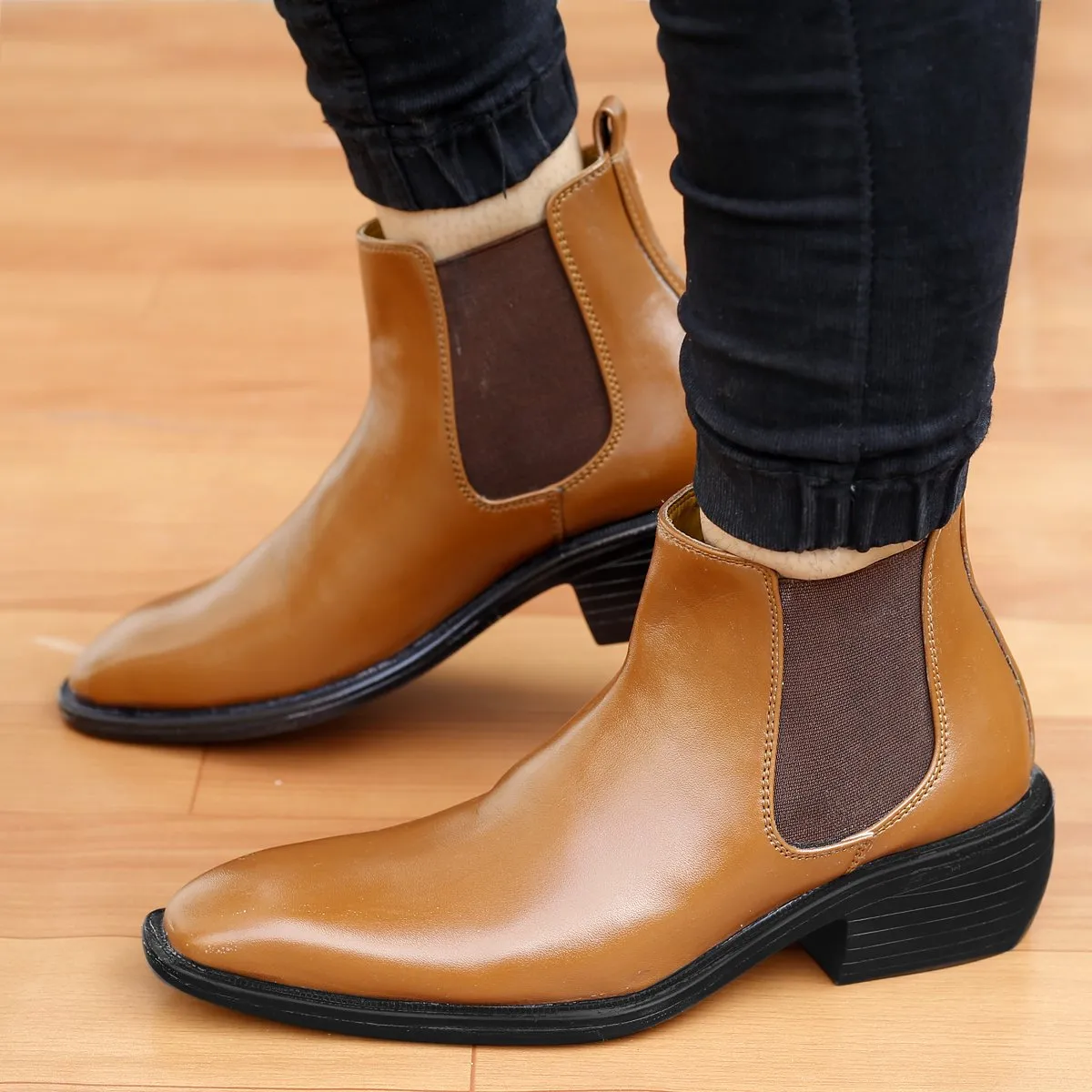 Adidas Shoes With Japanese Writing Bxxy's 2 Inch Hidden Height Increasing Faux Leather Chelsea Boots for Men