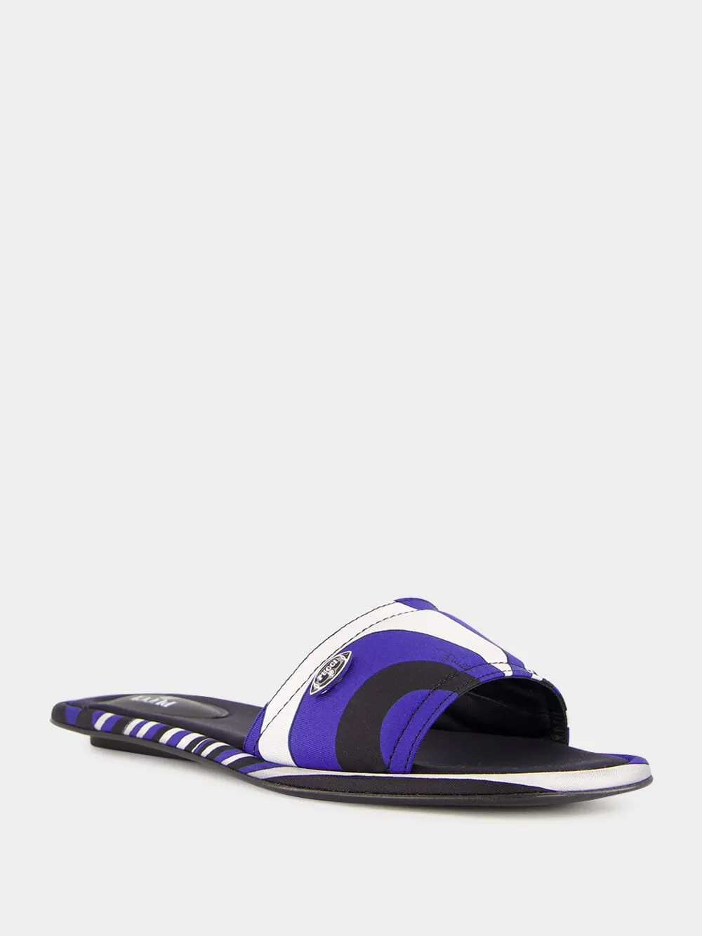 Baby Cialda Iride Silk Slides Stiff Flat Pedal Shoes