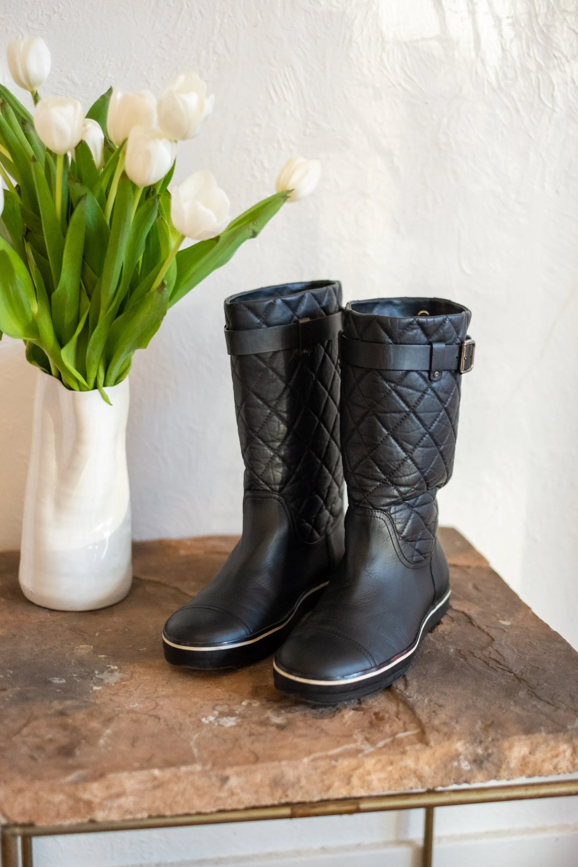 Chanel Quilted Leather Boot Adidas Boxing Shoes Speedex