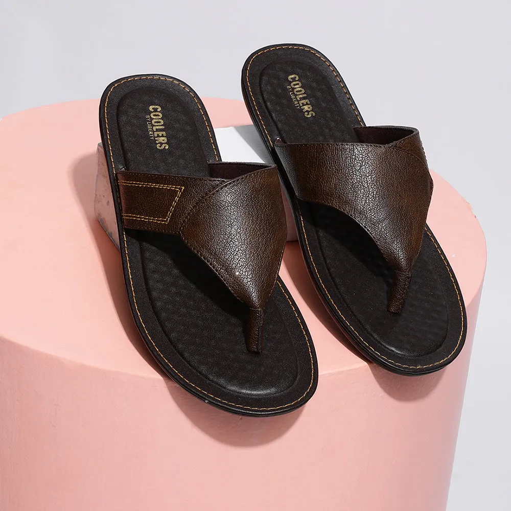 Rei Slippers Coolers Casual Brown Slippers For Men AVN-15 By Liberty