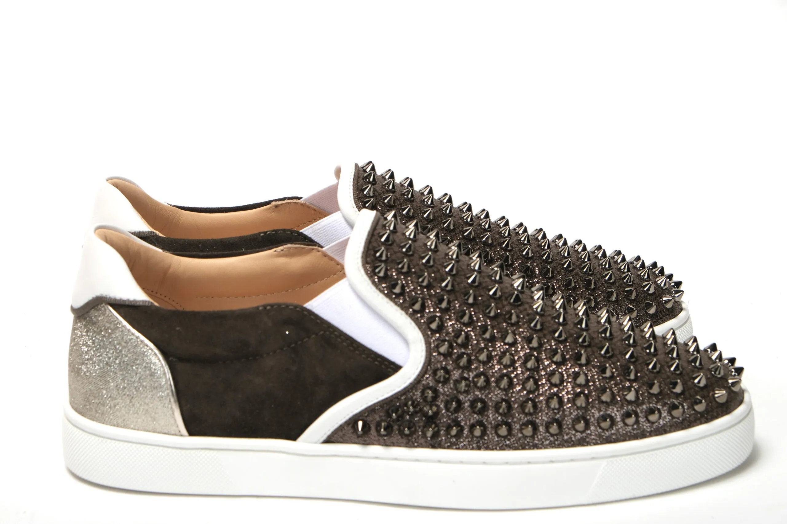 Christian Louboutin Alpino Version Sailor Boat Orlato Spikes Flat Shoes Red Loafers