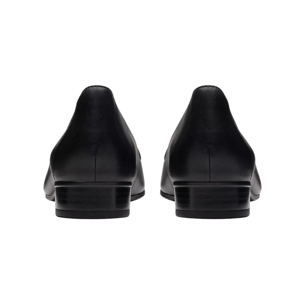 Clarks Krystine Lily Black Leather Loafer (Women's) Loafers Spring