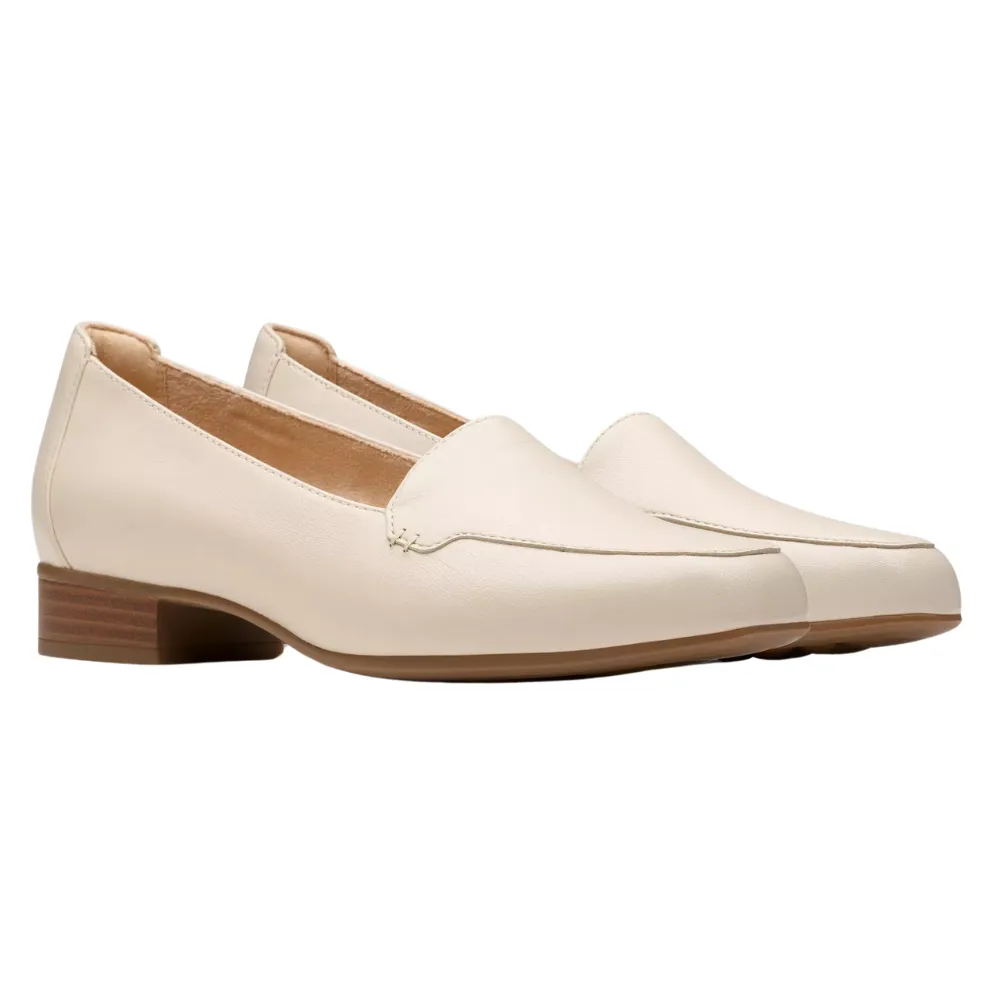 Clarks Krystine Lily Cream Leather Loafer (Women's) Mango Loafers