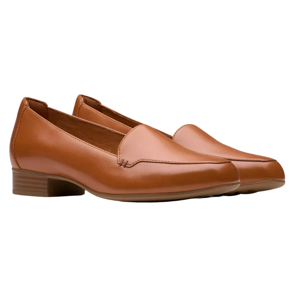 Platform Loafers With Tassels Clarks Krystine Lily Tan Leather Loafer (Women's)