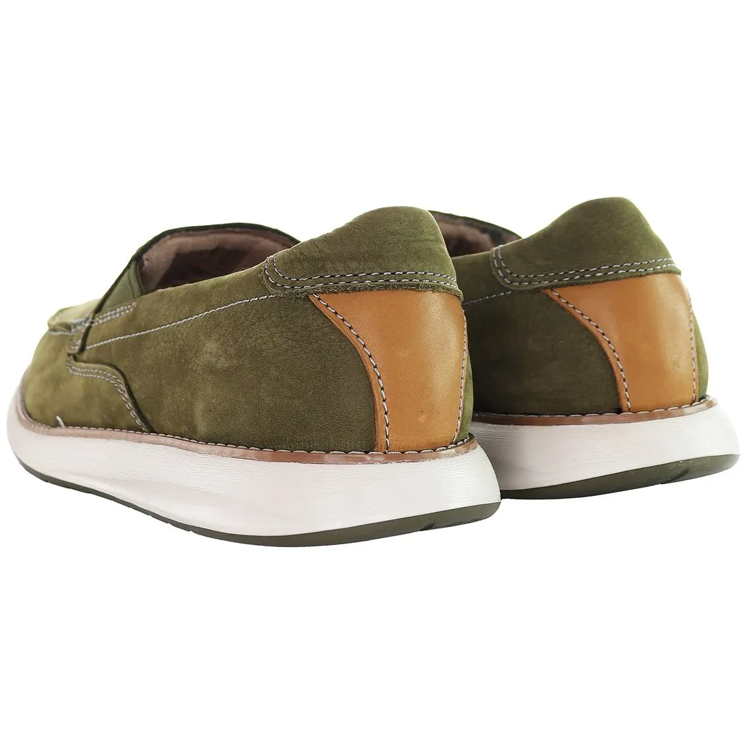 Clarks Un Pilot Step Mens Green Shoes Asics Preschool Shoes
