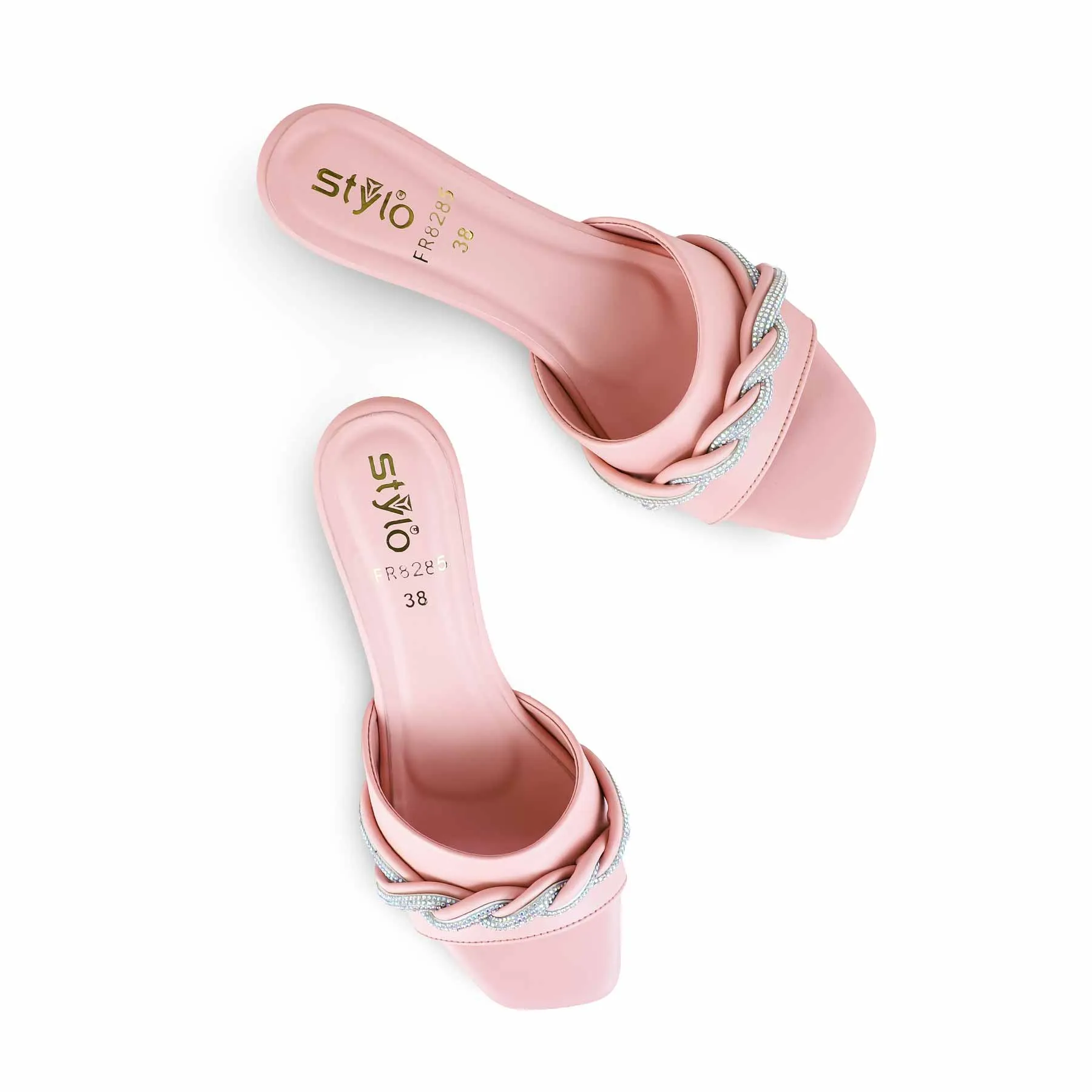Pink Formal Slipper FR8285 Sequin Slippers