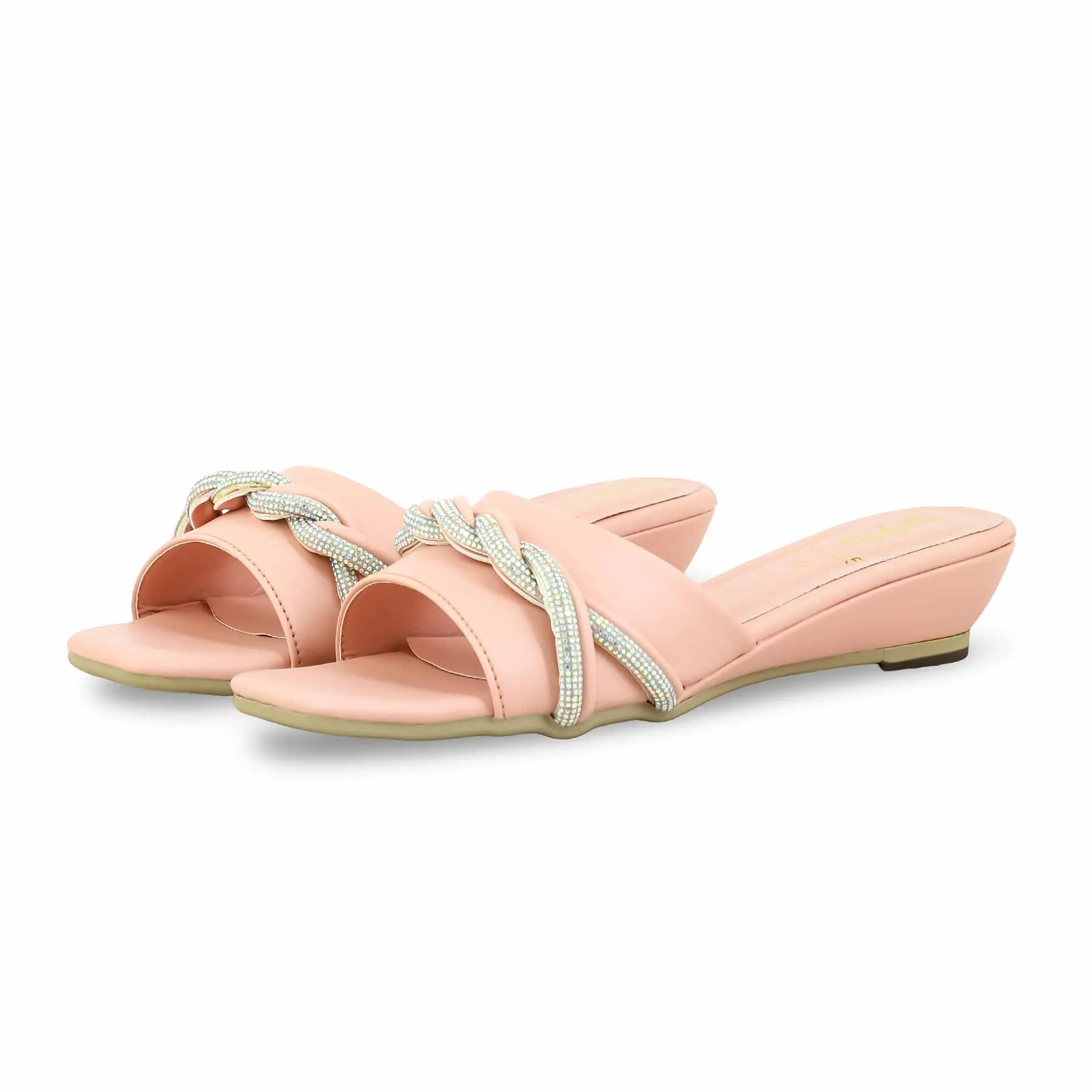 Adissage Slides Pink Formal Slipper FR8285