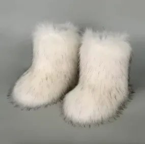 Thick-Soled Fur Boots Adidas Courtflash Tennis Shoes