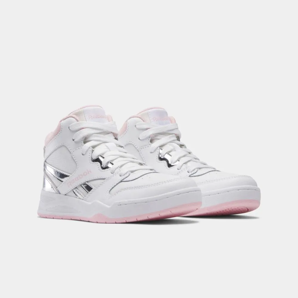 Reebok Footwear Kids BB4500 Court Shoes - Preschool FTWR WHT/PNK GLOW/FTWR WHT Good Asics Shoes
