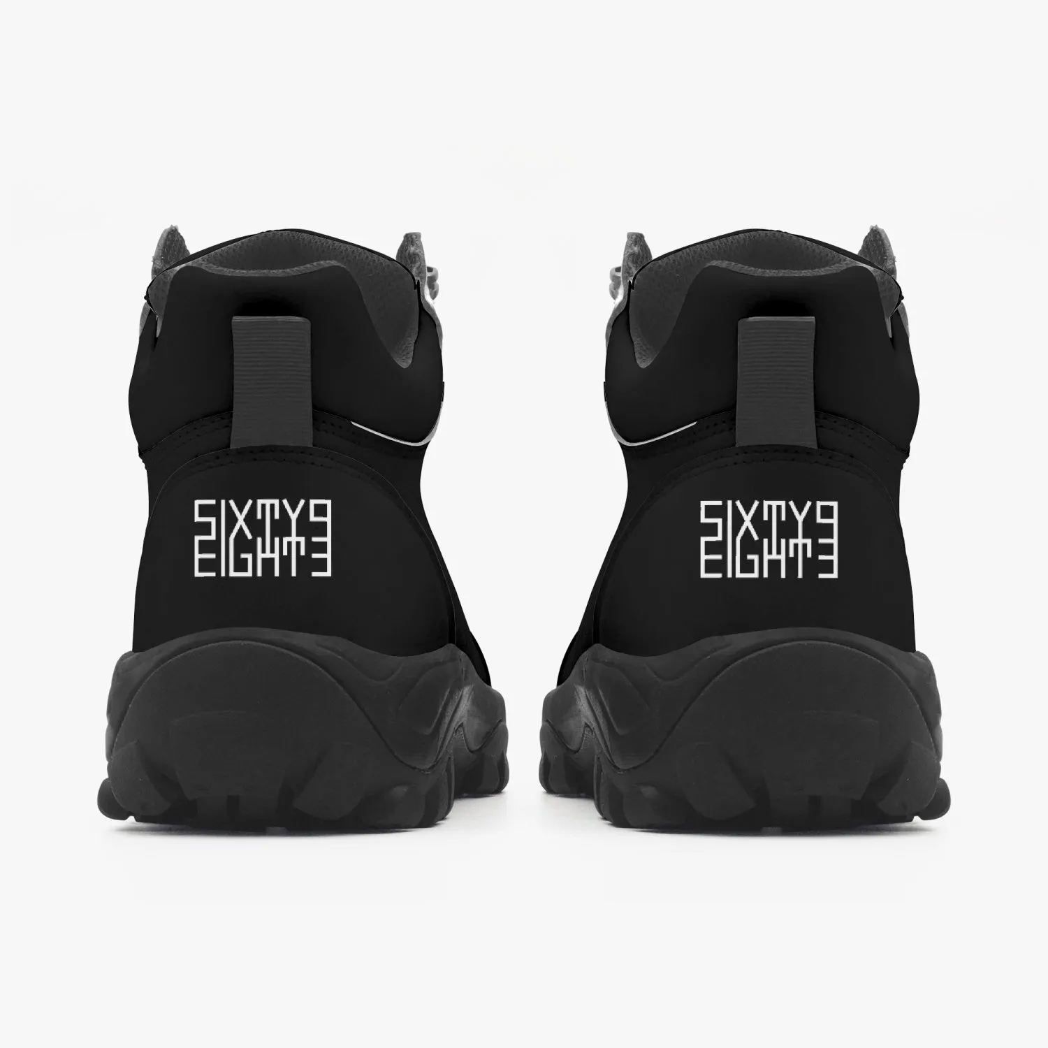 Sixty Eight 93 Logo White Black High Top Boots Adidas Leather Tennis Shoes