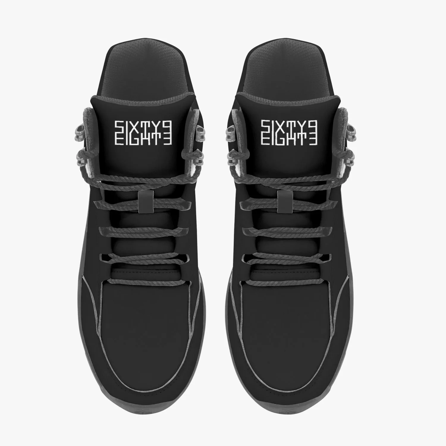 Sixty Eight 93 Logo White Black High Top Boots Adidas Tubular Shadow Shoes