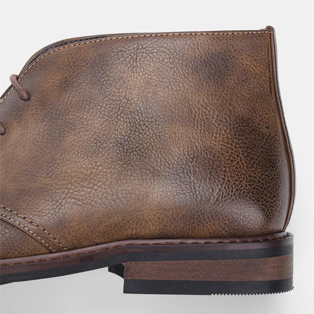 Esd Steel Toe Work Boots Color Brushed Large Size Desert Boots Men