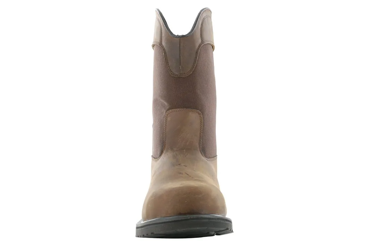 Cowboy Work Boots With Jeans Hoss Buck Wellington Steel Toe Boot