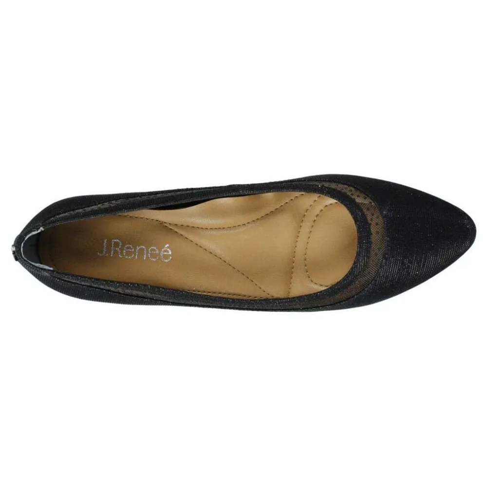 J. Renee Timoroa Black Pump (Women's) Rubber Soled Dress Shoes