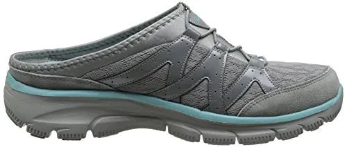 Skechers Women's Easy Going Repute Mule, Grey, 9 M US Adidas Shell Shoes Toe