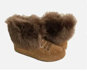 UGG ANTOINE FUR CHESTNUT WOMEN SNEAKERS BOOTS 1019110-CHE Brand New Baffin Technology Snow Boots