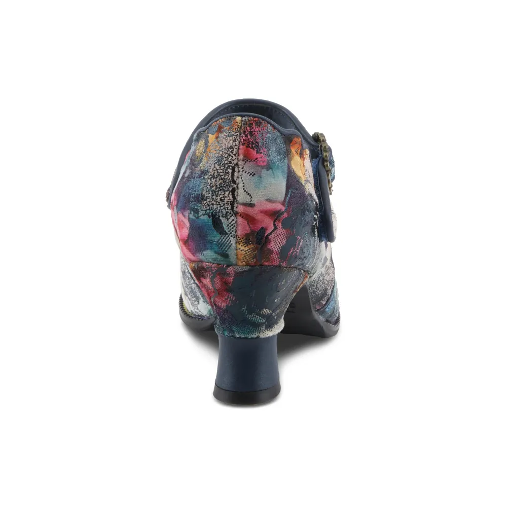 L'artiste By Spring Step Adodora-Prit Navy Multi Textile Pump (Women's) Timberland Dress Shoes