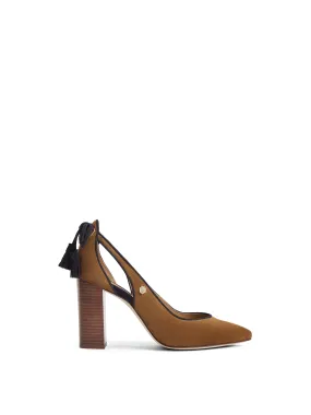 Newbury Heel - Tan & Navy Suede Beckett Simonon Loafers Reddit