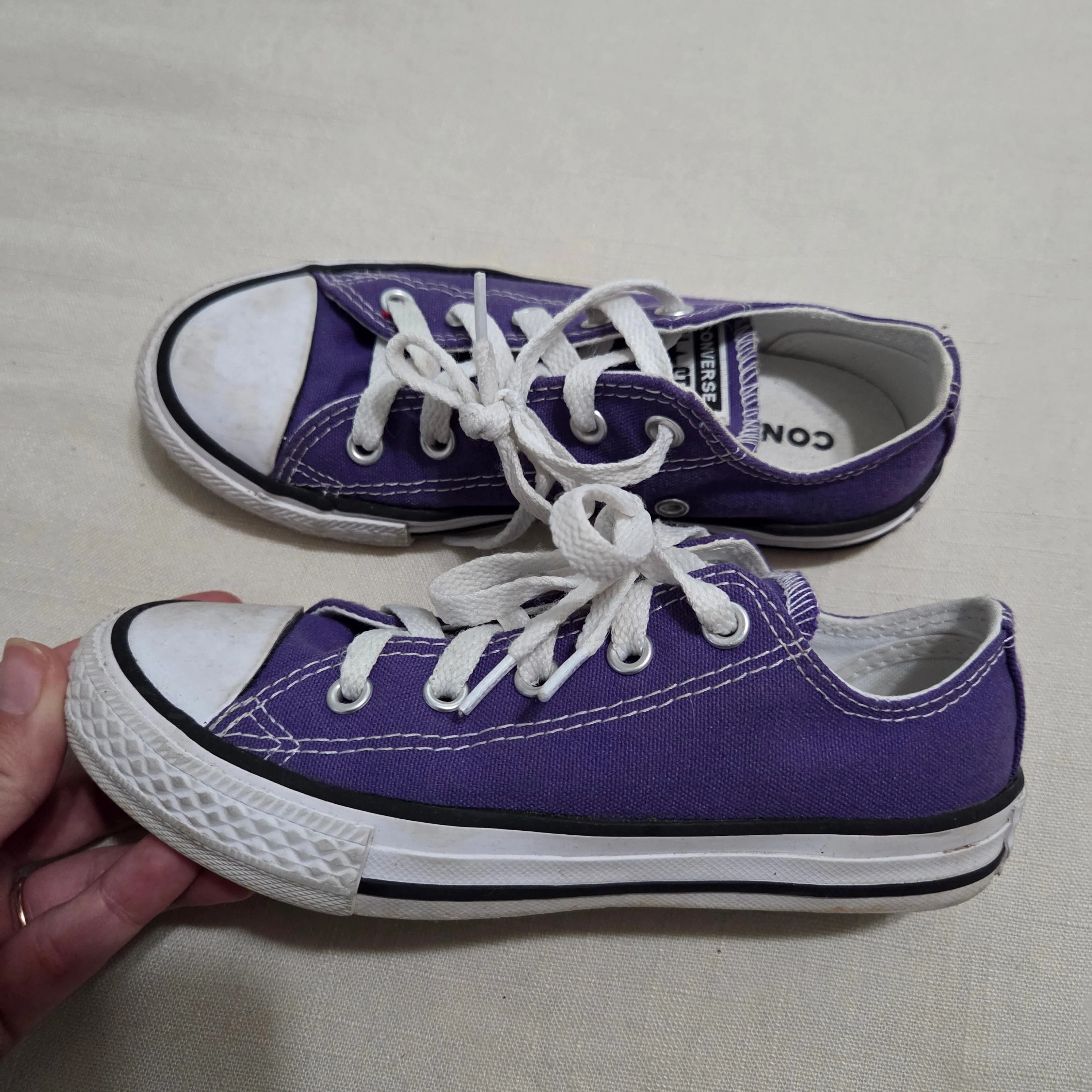 Converse Purple All Star Shoes toddler 13 Plantar Fasciitis Shoes Asics