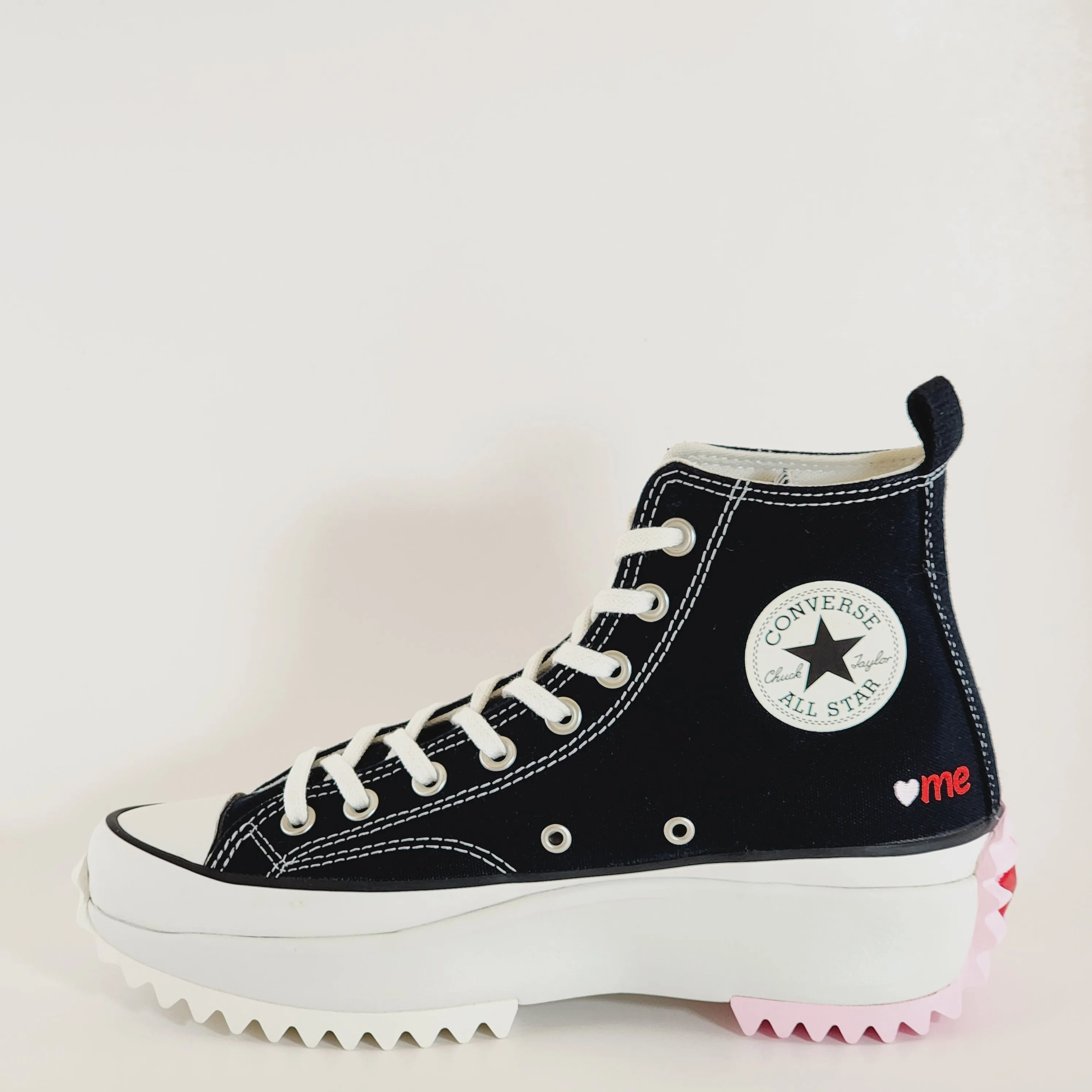 Converse Run Star Hike Hi Valentine's Embroidered Platform Sneakers A01598C NWT Asics Gel Quantum 180 2 Running Shoe