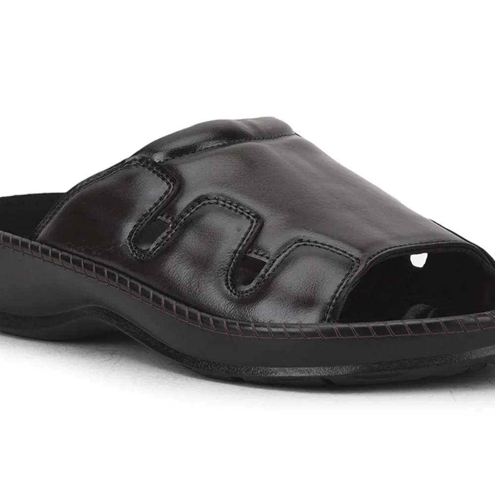 Slip Porn Coolers Brown Casual Slippers For Men META-2 By Liberty