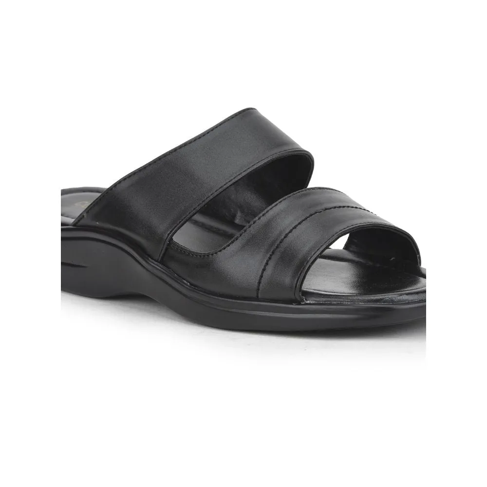 Cute Christmas Slippers Coolers Casual (Black) Slippers For Men 2050-S209 By Liberty