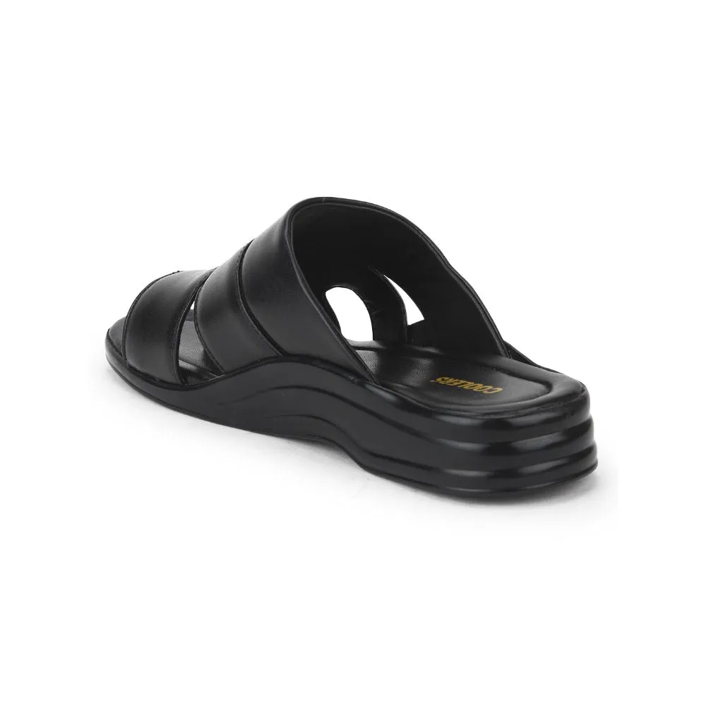 Slippers Bulk Coolers Casual (Black) Slippers For Men 7123-510 By Liberty