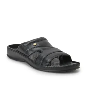 COOLERS Casual (Black) Slippers For Men STEAMER-02 By Liberty Psyduck Slippers