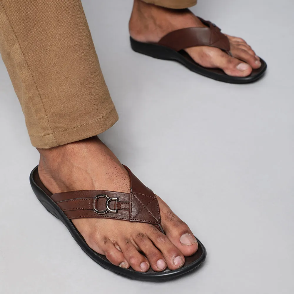 Gabby Dollhouse Slippers Coolers Casual (Brown) Slipper For Men LFL-04 By Liberty