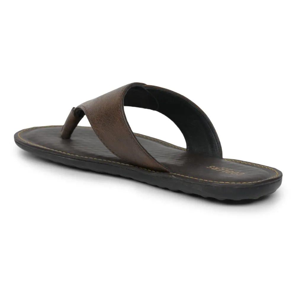 Coolers Casual Brown Slippers For Men AVN-15 By Liberty Disposable Hotel Slippers