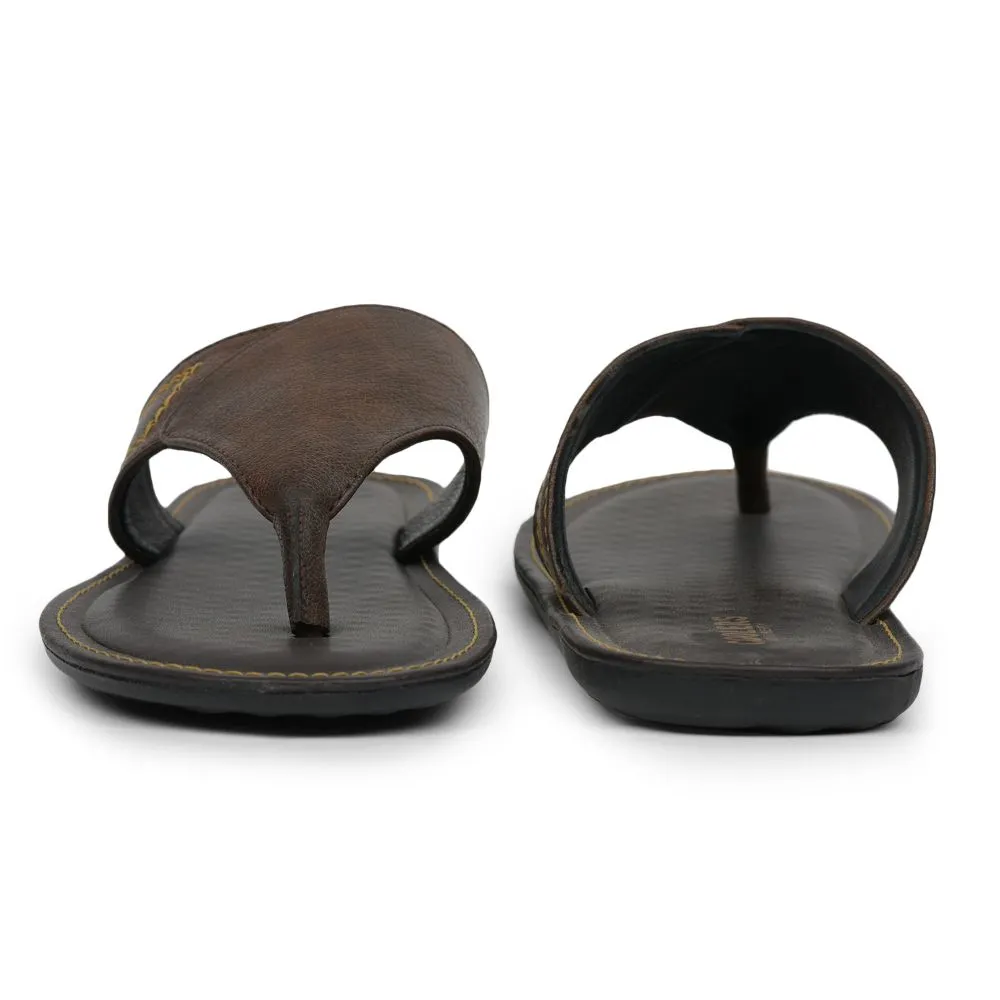 Natural Reflections Slippers Coolers Casual Brown Slippers For Men AVN-15 By Liberty