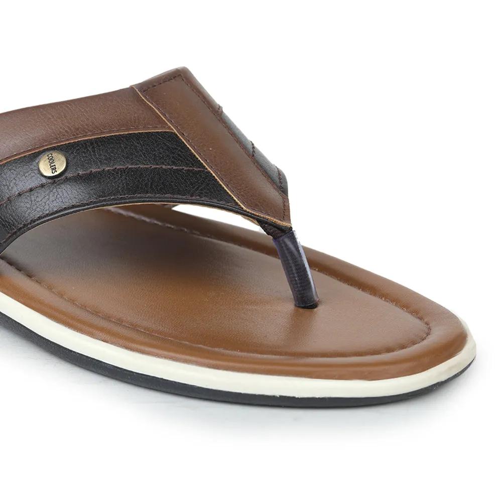 Coolers Casual Slippers For Men (Brown) LPM-157 By Liberty Yarn Slides