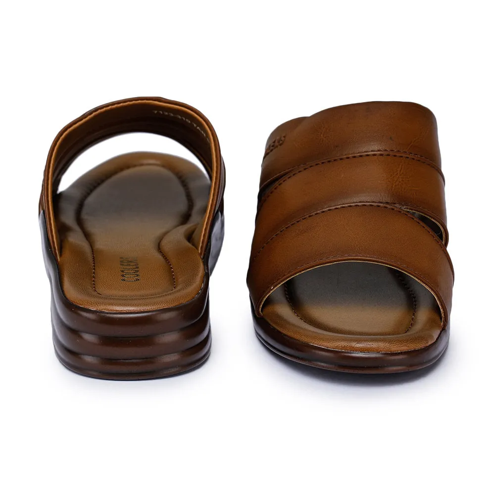 Pillow Slides Coolers Casual (Tan) Slippers For Men 7123-310 By Liberty