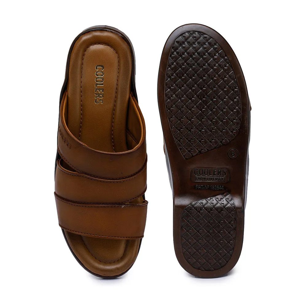 Georgia Slippers Coolers Casual (Tan) Slippers For Men 7123-310 By Liberty