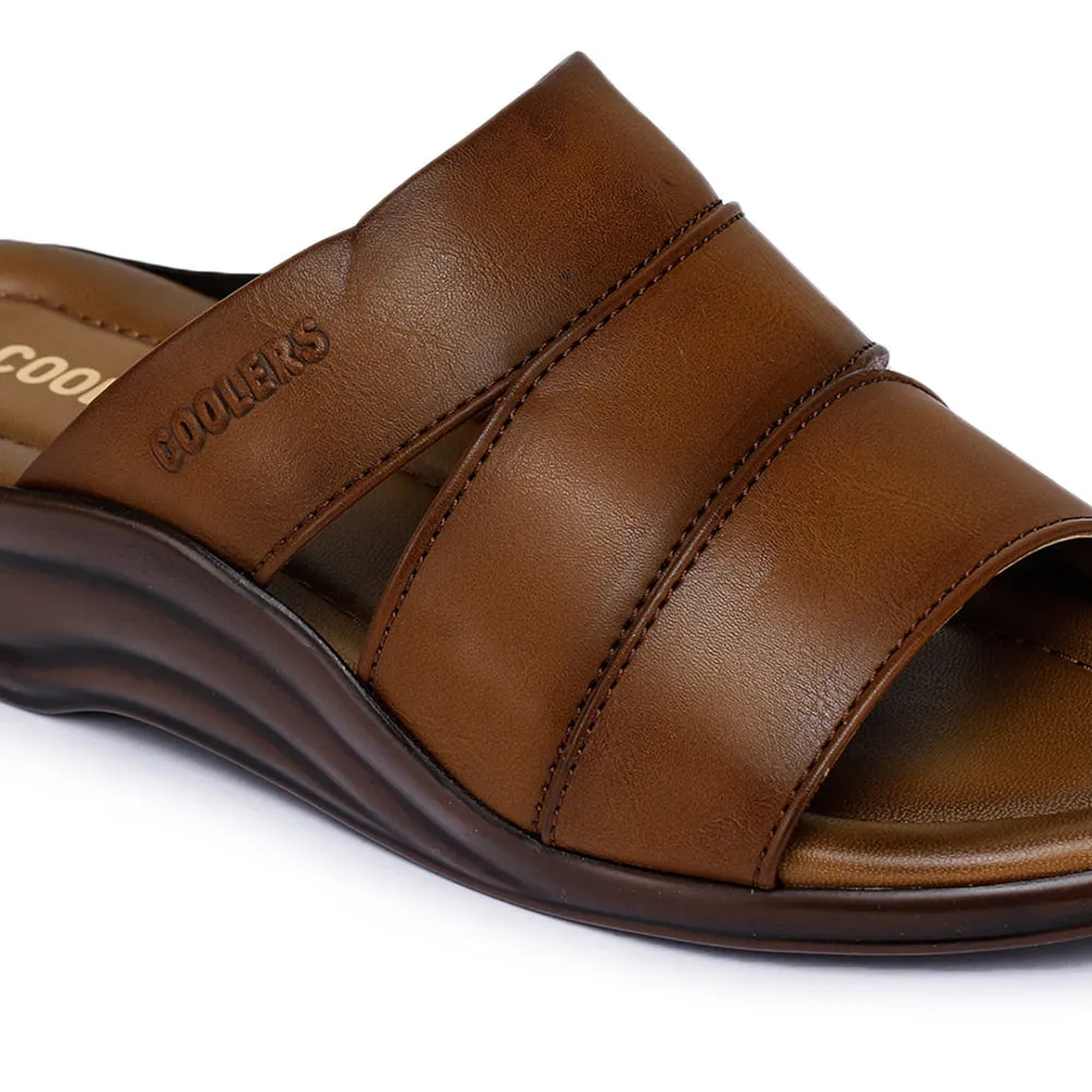 German Slippers With Arch Support Coolers Casual (Tan) Slippers For Men 7123-310 By Liberty
