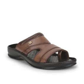 Coolers Casual (Tan) Slippers For Men STEAMER-02 By Liberty Original Ruby Slippers