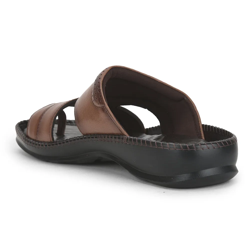 Coolers Casual (Tan) Slippers For Men STEAMER-02 By Liberty Slides Size 6