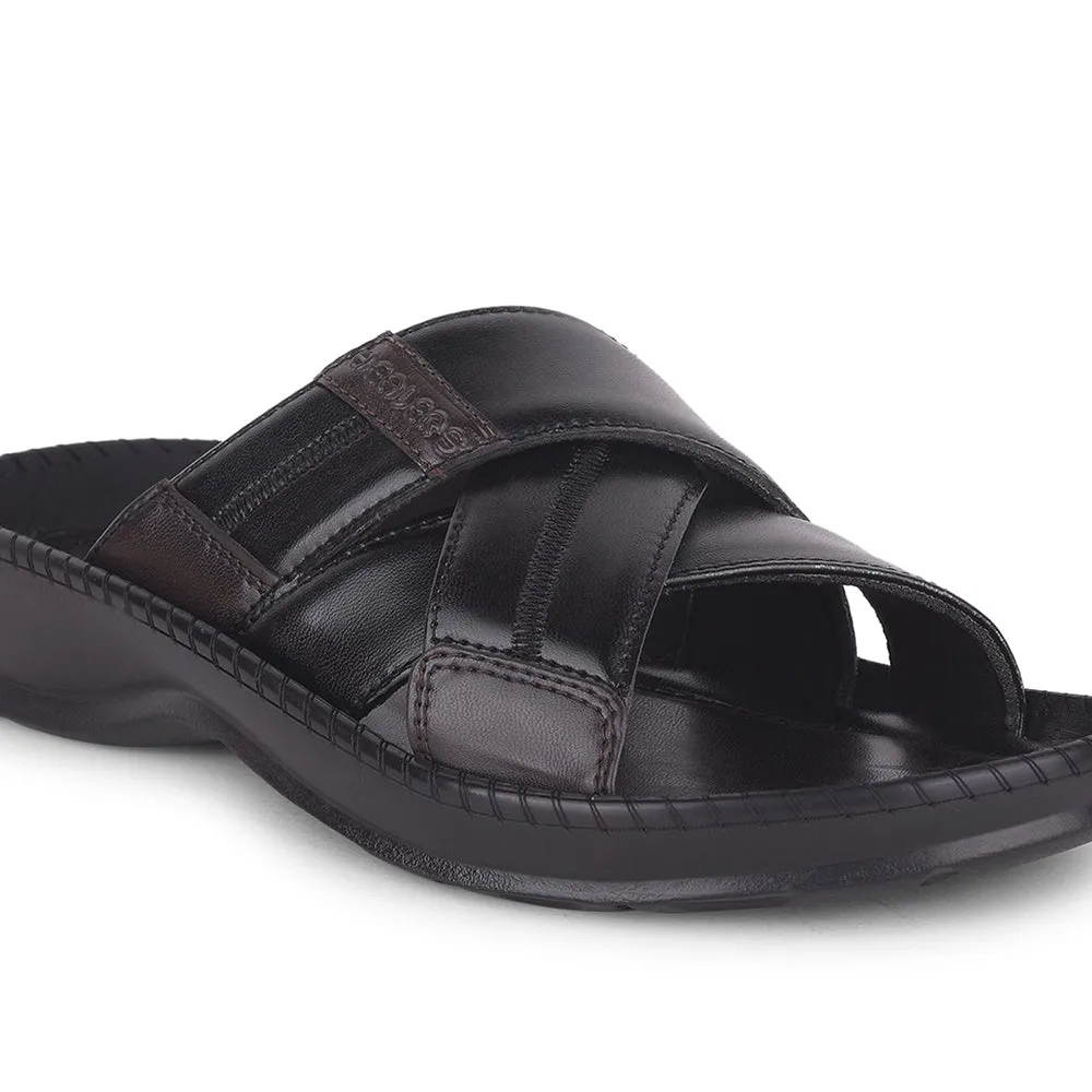 Juicy Couture Slippers Healers Black Casual Slippers For Men STARC-2E By Liberty