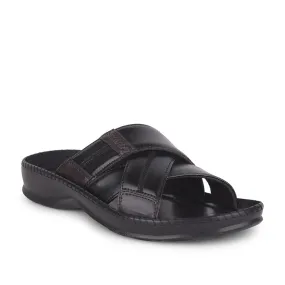 Lynez Slippers Healers Black Casual Slippers For Men STARC-2E By Liberty