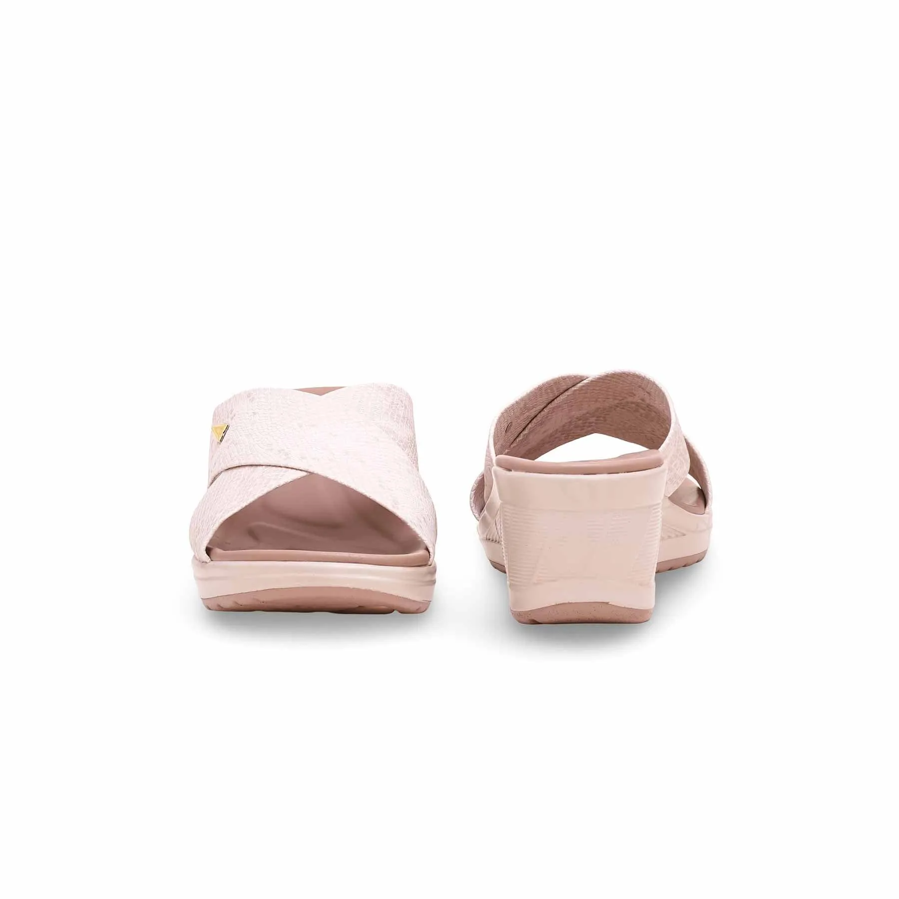 Sparkly Slides Beige Formal Slipper PU0338